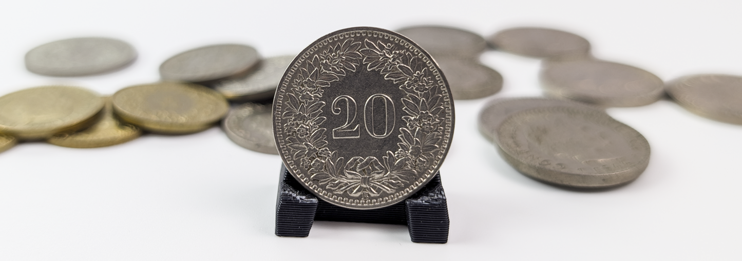 Collection of Switzerland Rappen - Varying Dates and Denominations - 1891-1989 - Antique Swiss Coins