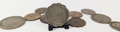 Collection of Cyprus Piastre and Mils Coins - Varying Dates and Denominations - 1934-1955 - Vintage Cyprus Coins