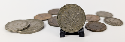 Collection of Cyprus Piastre and Mils Coins - Varying Dates and Denominations - 1934-1955 - Vintage Cyprus Coins