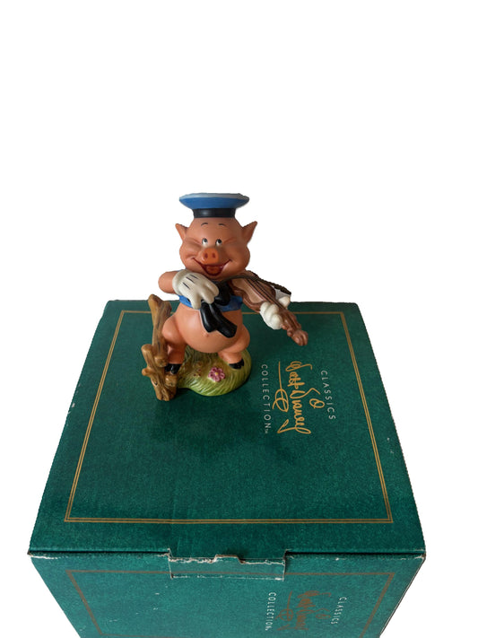 Walt Disney Classics Collection figurine With (COA) WDCC Disney Classics Fiddler Three Little Pigs