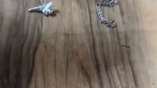 Sparkling Sterling Silver Tinkerbell Necklace - 20 inches - Stamped "Disney" & "925" - Collectible Vintage Disney Necklace/Pendant