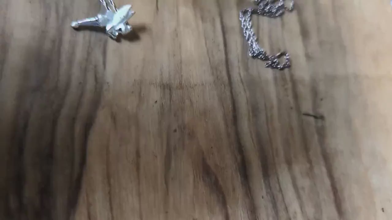 Sparkling Sterling Silver Tinkerbell Necklace - 20 inches - Stamped "Disney" & "925" - Collectible Vintage Disney Necklace/Pendant