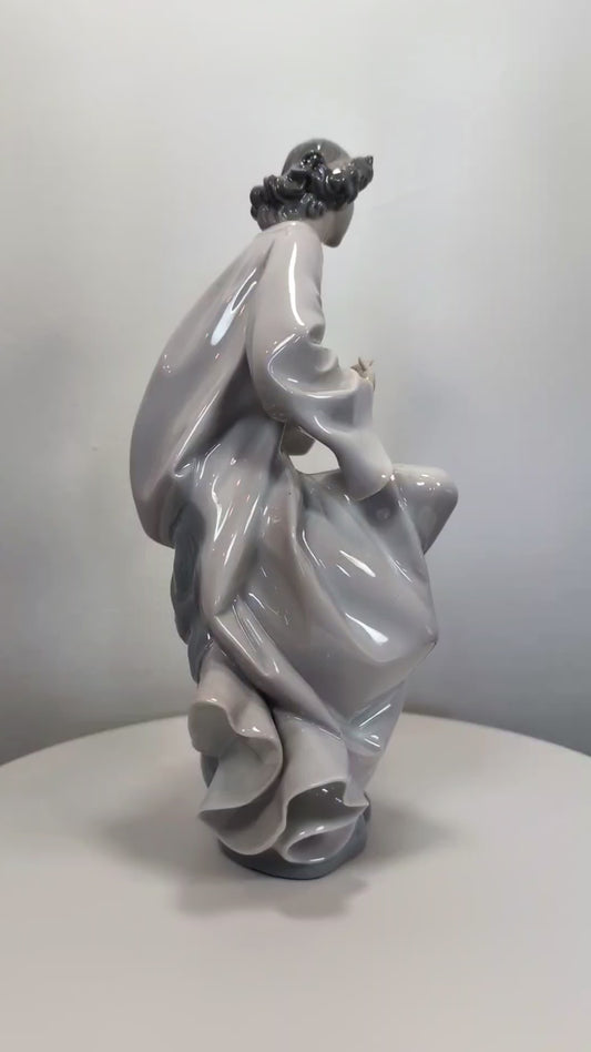 LLADRO Angel With Score - #1322 Glossy - Angels and Cherubs Collection - Missing Score - No Box