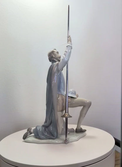 Rare LLADRO  The Quest Don Quixote WITH Lance - missing fingers - No Box
