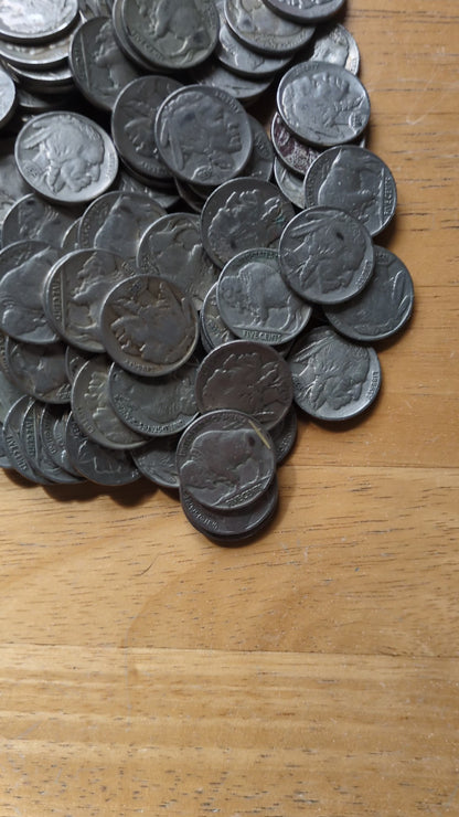 Flash Deal! -500 Buffalo Nickels- Full Dates & Partial Dates, Mint Marks, 1910s, 20s, and 30's - Check it out!