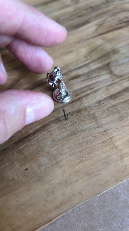 Vintage Sterling Candlestick Telephone Charm That Moves! 925 Silver Rotary Candlestick Telephone Charm, Awesome Piece!