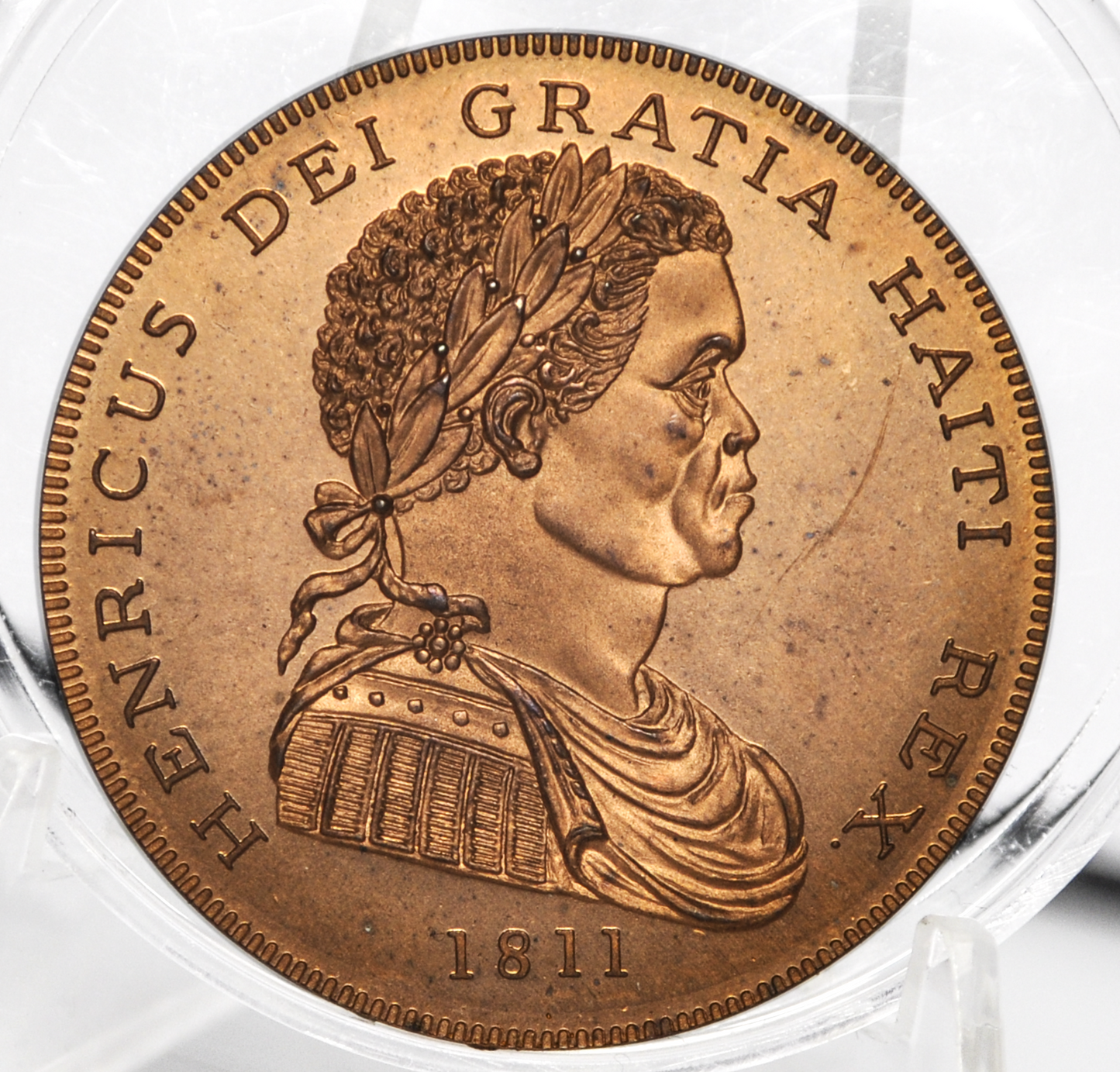 Set of 2 Haiti 1811 Modern Restrike Commemorative Medal - Sterling Silver and Copper Medals - Henri Christophe
