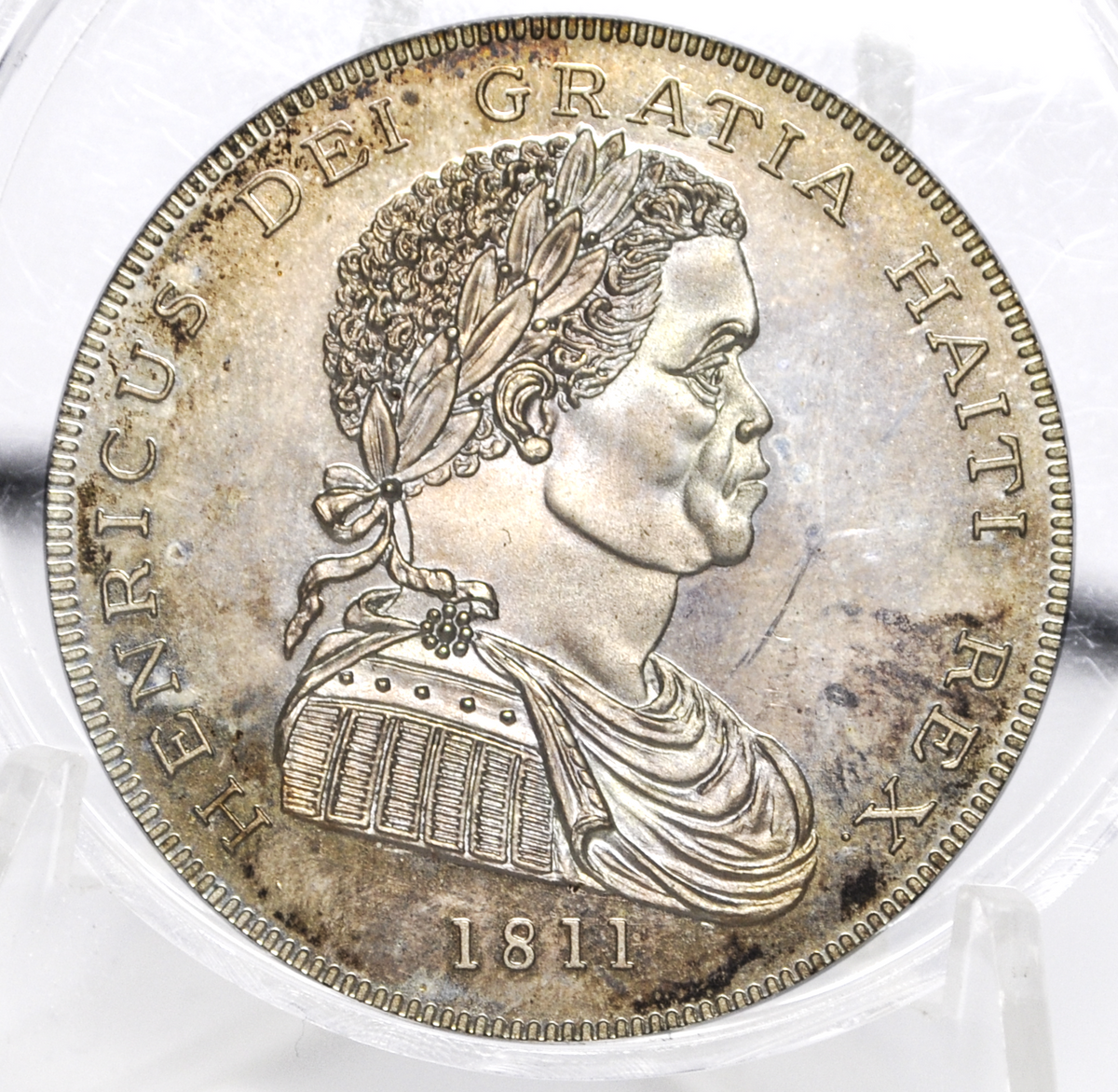 Set of 2 Haiti 1811 Modern Restrike Commemorative Medal - Sterling Silver and Copper Medals - Henri Christophe