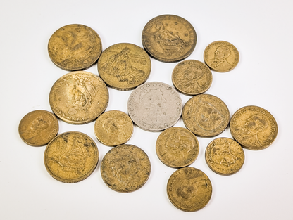 Mixed Brazilian Foreign Currency Coin Lot Vintage Centavos - Large Vintage Brazilian Coin Collection