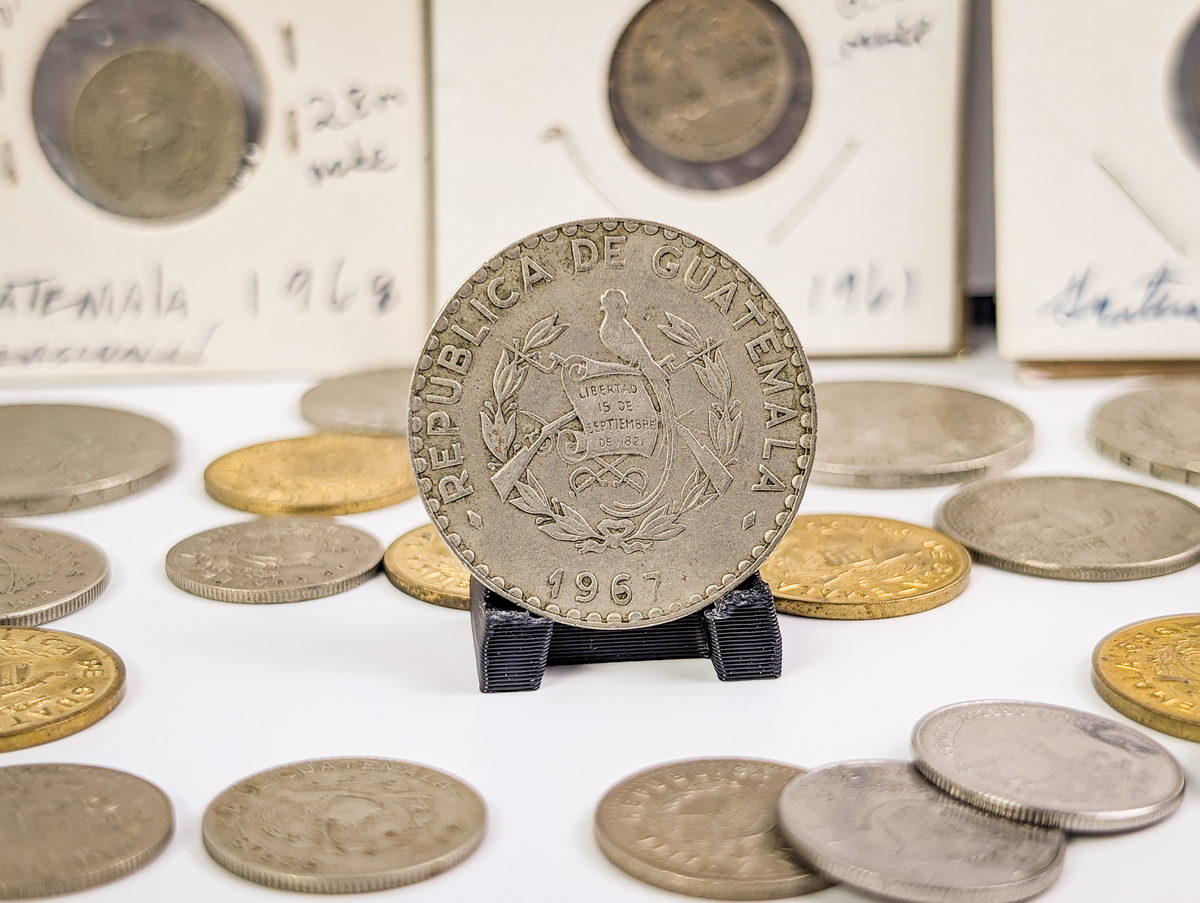 Mixed Guatemala Foreign Currency Coin Lot Vintage Centavos - Large Vintage Guatemala Coin Collection