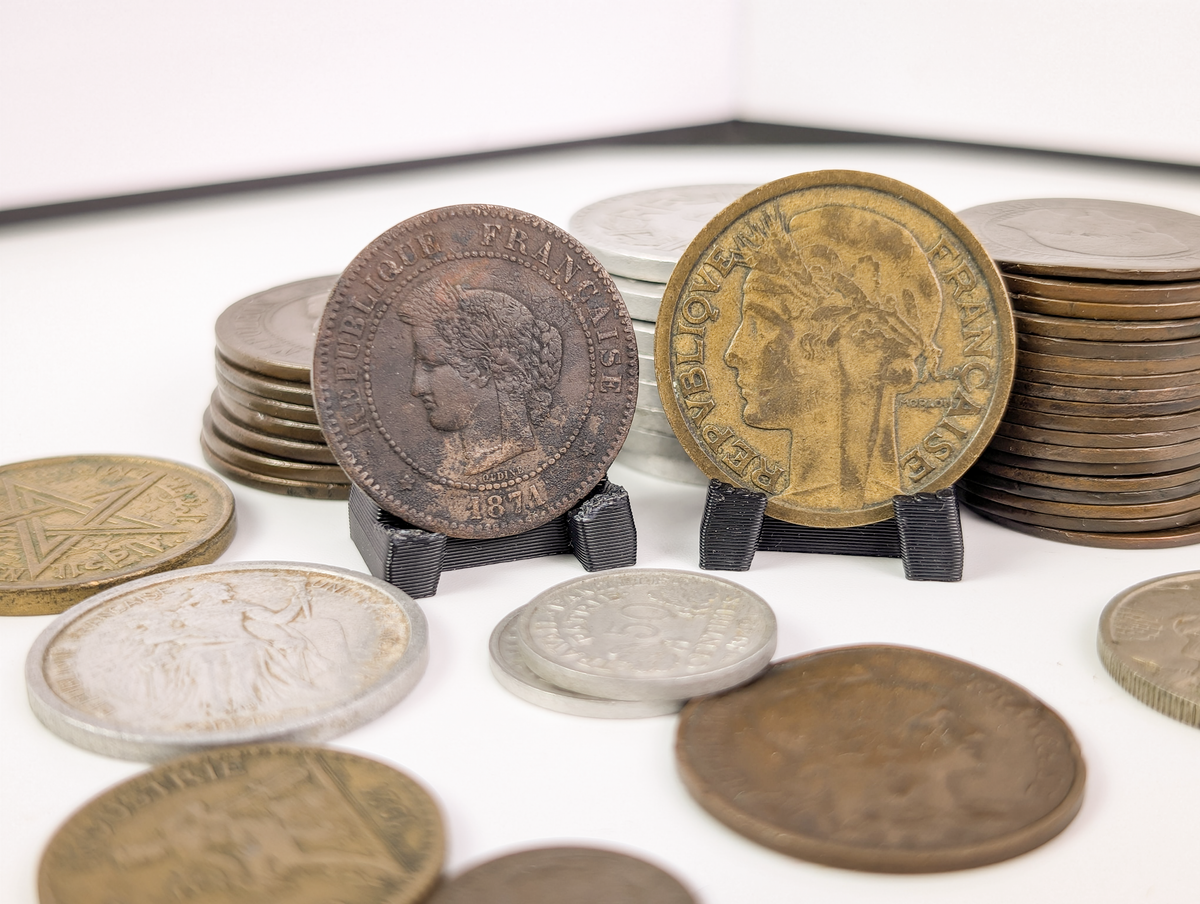 Mixed French Foreign Currency Coin Lot Vintage Francs - Large Vintage French Coin Collection