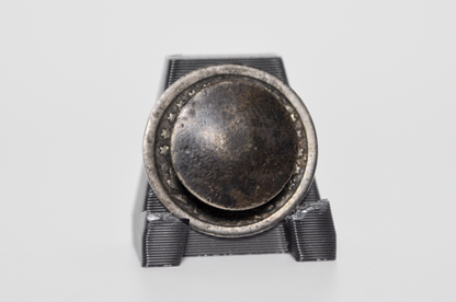 1853 Love Token Button - Initials "BA" - Arrows Adjacent From Date - Antique Love Token Button