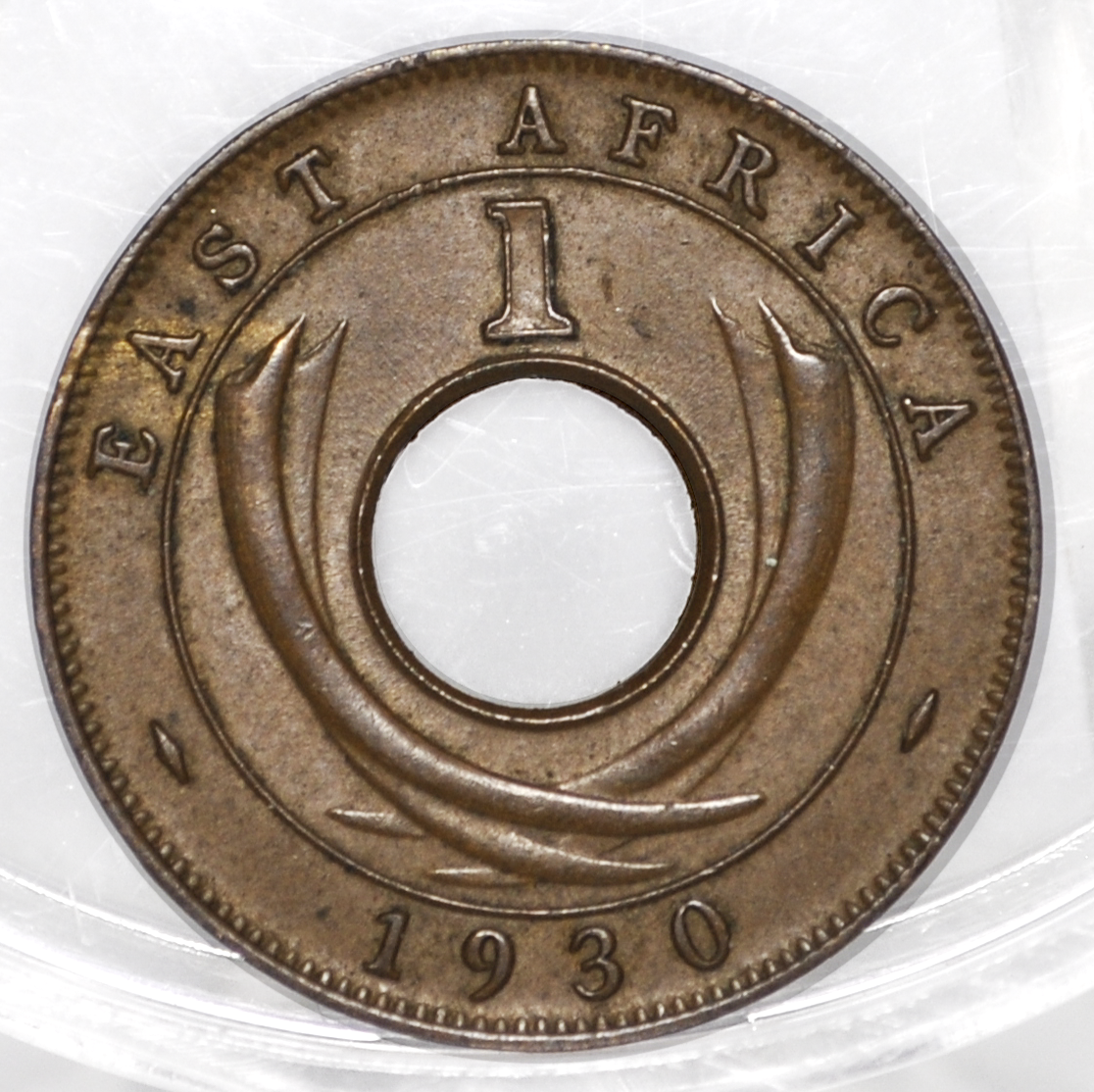 British East Africa 1930 1 Cent Coin - AU/UNC Condition - East Africa Coin - Antique African Coin