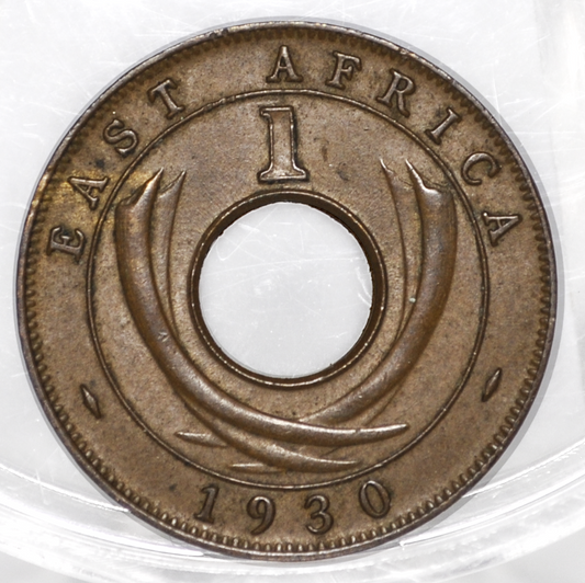 British East Africa 1930 1 Cent Coin - AU/UNC Condition - East Africa Coin - Antique African Coin