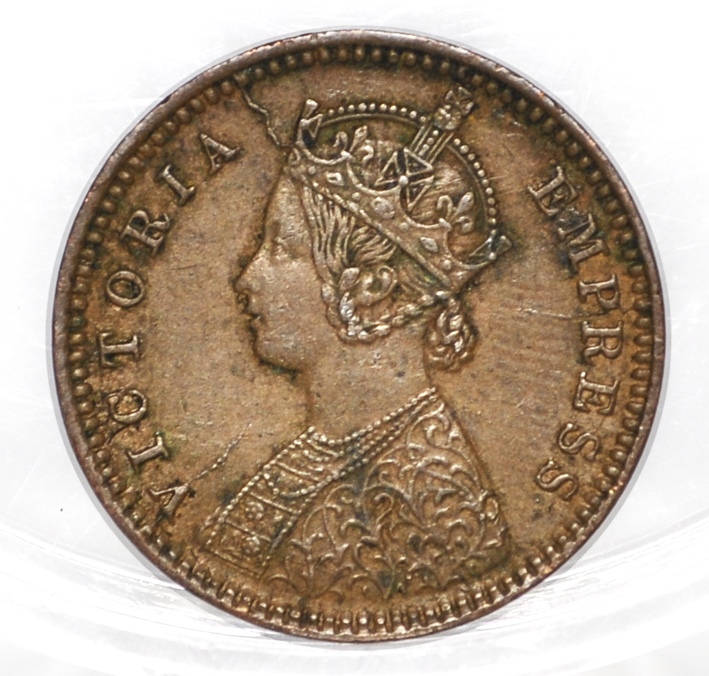 India 1/12 Anna 1901 - Almost Uncirculated - 1901 India 1/12 Anna - British India One Twelfth Anna, High Grade, Great Coin