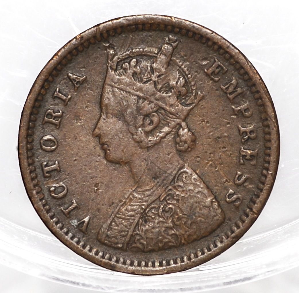 India 1/12 Anna 1884 - XF Condition - 1884 India 1/12 Anna - British India One Twelfth Anna, High Grade, Great Coin