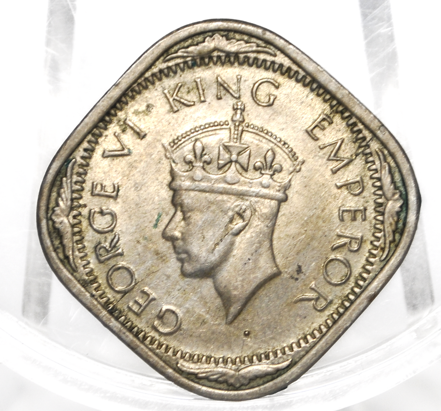 India 2 Annas 1940 - UNC Condition - 1940 India 2 Annas - King George VI