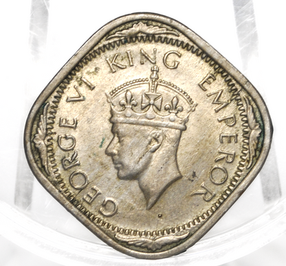 India 2 Annas 1940 - UNC Condition - 1940 India 2 Annas - King George VI