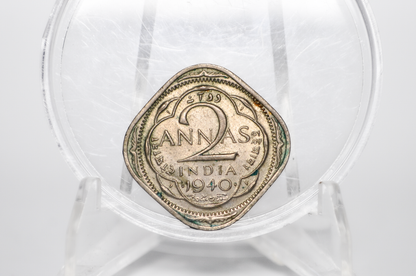 India 2 Annas 1940 - UNC Condition - 1940 India 2 Annas - King George VI