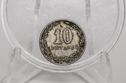 1913 Republic of Argentina 10 Centavos - VF Condition - 1.828 Million Minted - 1913 10 Centavos Argentina - Republic of Argentina