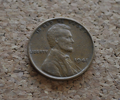 1941 Wheat Penny - XF-Uncirculated Grade / Condition - WWII Era Cent - 1941 P Wheat Ear Cent Lincoln Penny 1941 - Collectible Coin