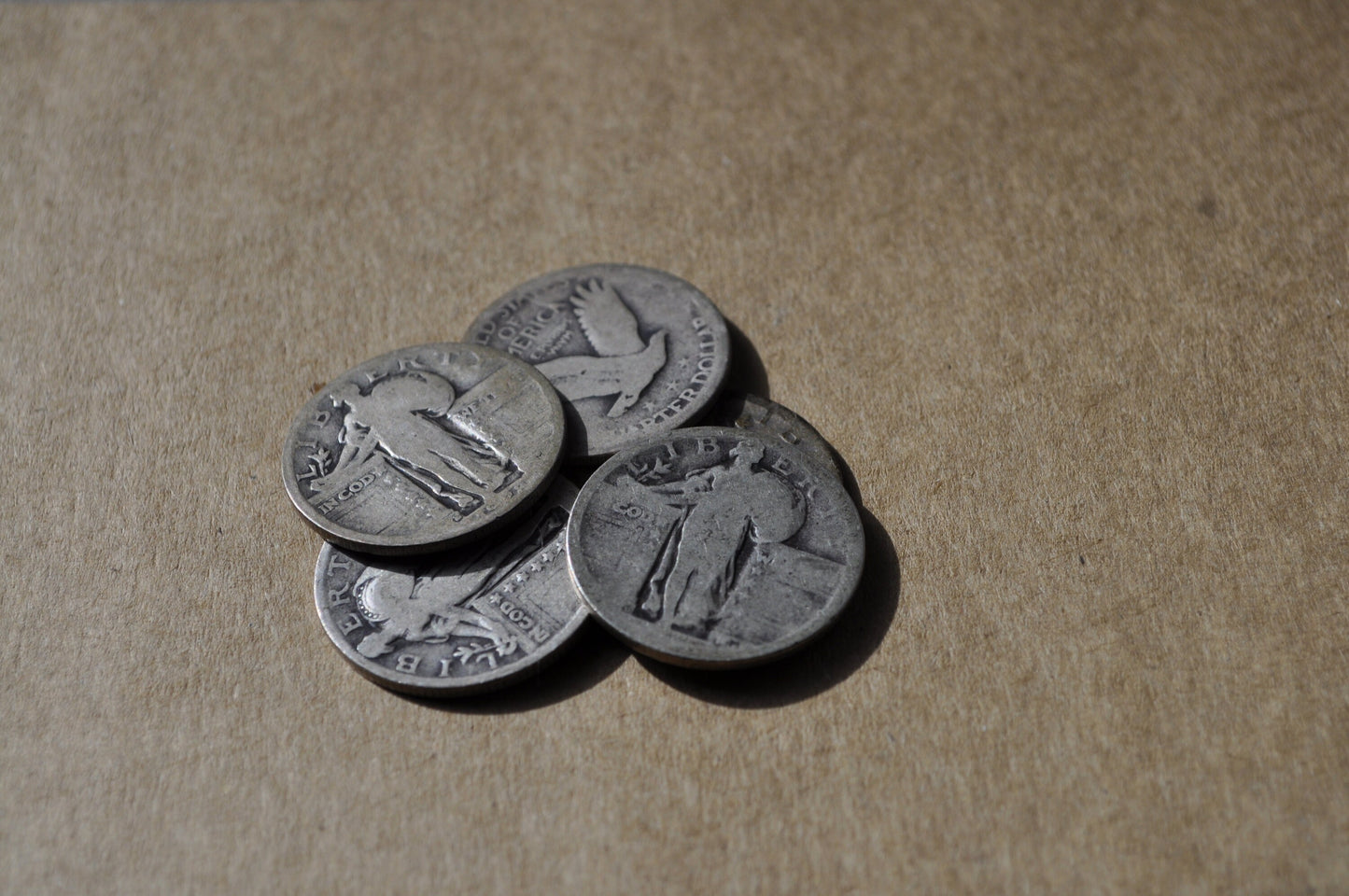 Partial or No Date Standing Liberty Silver Quarters - From the 1920's or 1930's