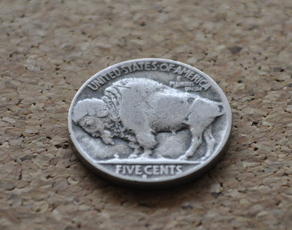 1929-S Buffalo Nickel - VG-F (Very Good to Fine) - Clear Date - San Francisco Mint - 1929 S Nickel - Vintage US Coin