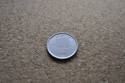 1997 Brazilian 10 Centavos Coin - Ten Centavos Coin - Brasil