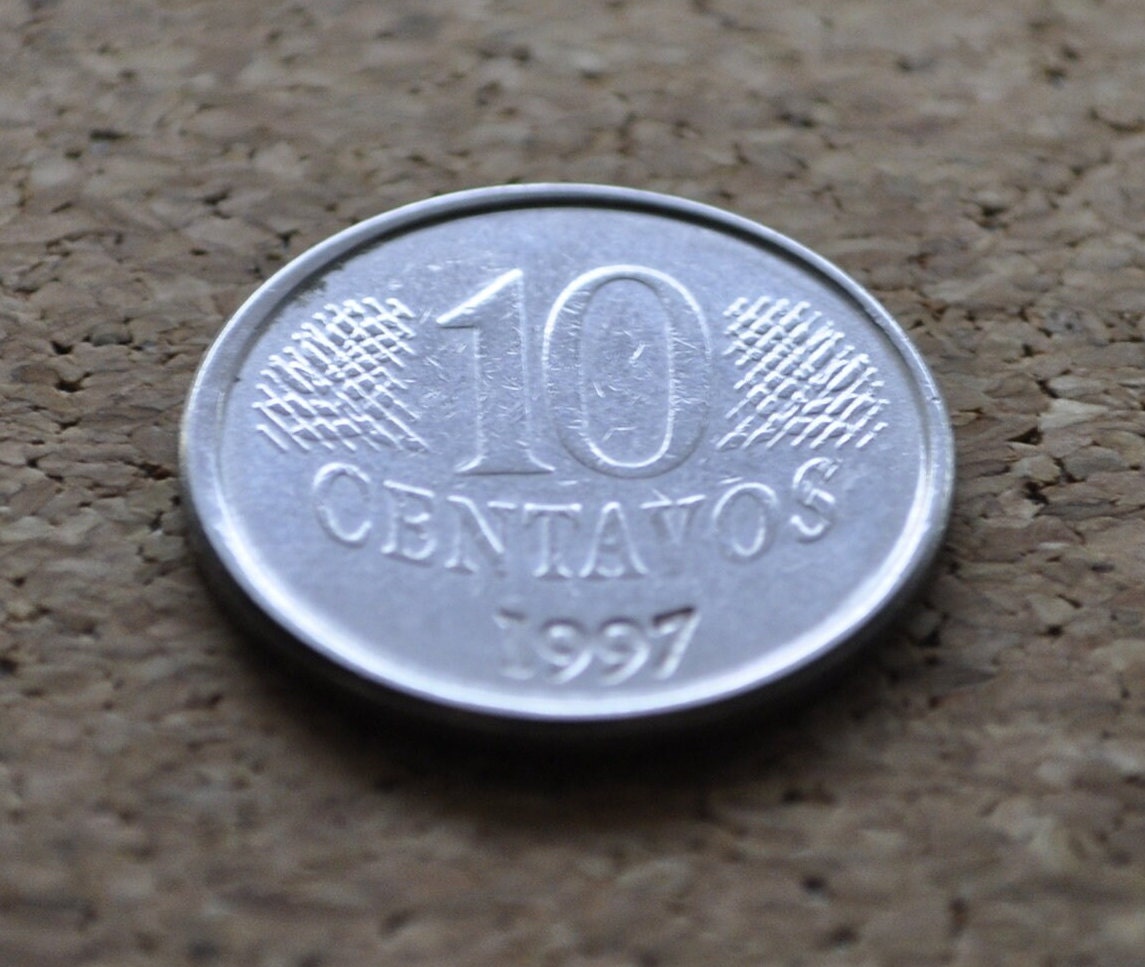 1997 Brazilian 10 Centavos Coin - Ten Centavos Coin - Brasil