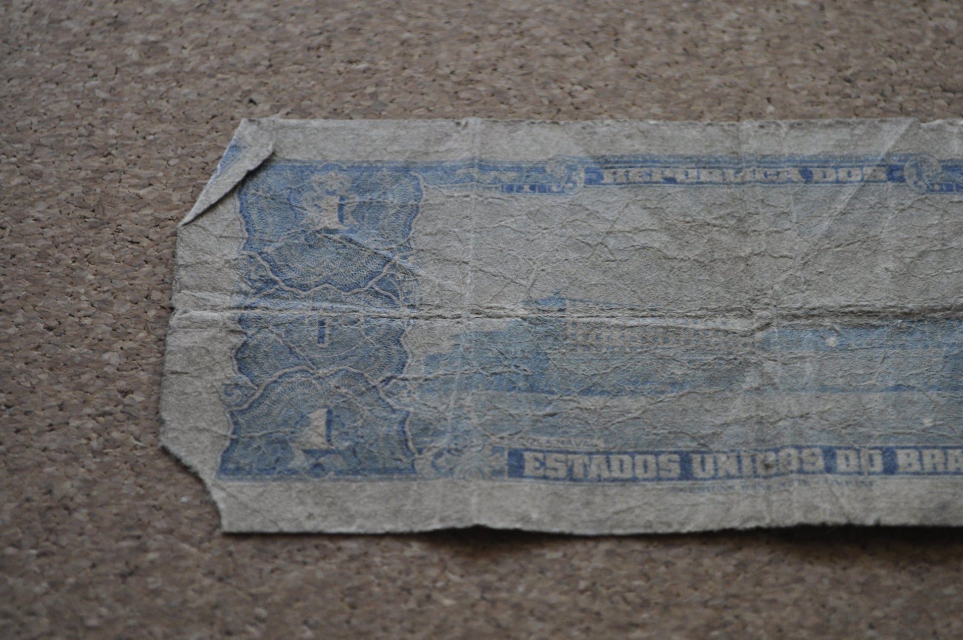 1954 Brazilian 1 Cruzeiro Banknote - One Cruzeiro Paper Note - Marquis of Tamandaré