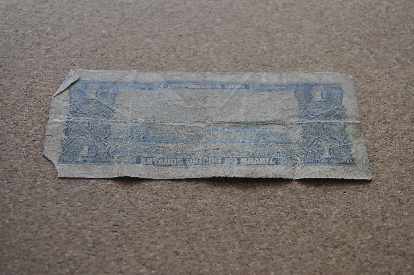 1954 Brazilian 1 Cruzeiro Banknote - One Cruzeiro Paper Note - Marquis of Tamandaré