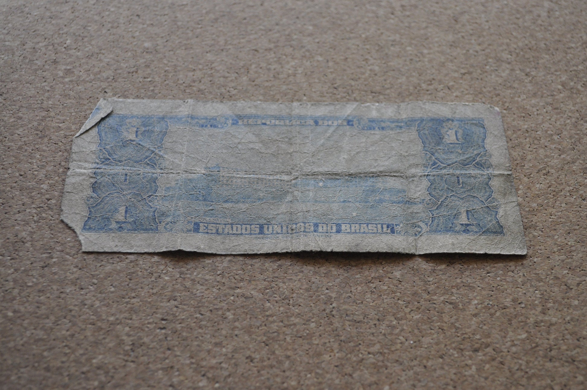 1954 Brazilian 1 Cruzeiro Banknote - One Cruzeiro Paper Note - Marquis of Tamandaré