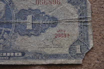 1954 Brazilian 1 Cruzeiro Banknote - One Cruzeiro Paper Note - Marquis of Tamandaré