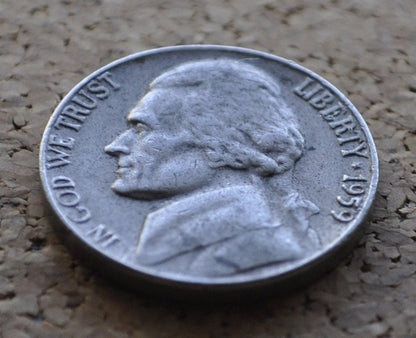 1959 Jefferson Nickel - Great Condition Philadelphia Mint