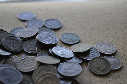 Cull Indian Head Pennies - Lower grade - scratches, corrosion - unsearched / uncleaned