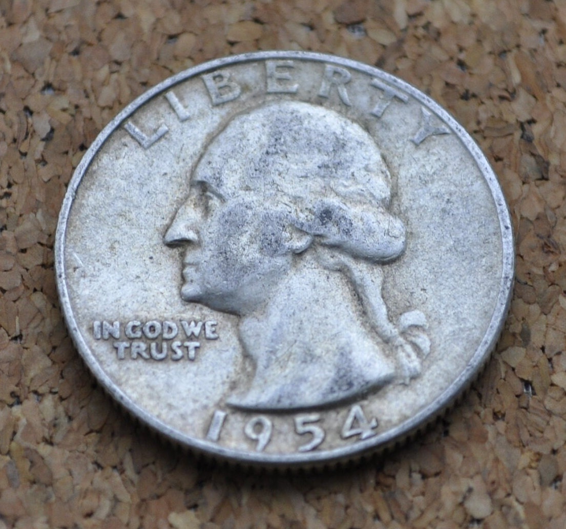 1954 D Washington Silver Quarter - Denver Mint