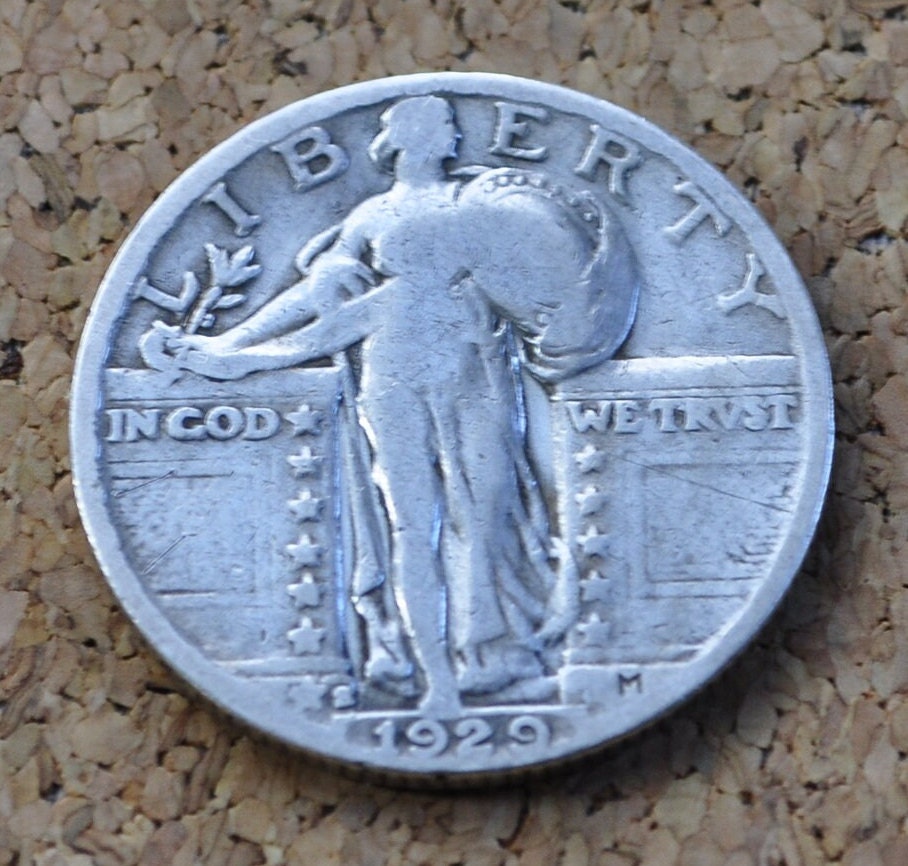 1929-S Standing Liberty Silver Quarter - Choose by Grade / Condition - Great Date - Liberty Standing Liberty Quarter 1929 S
