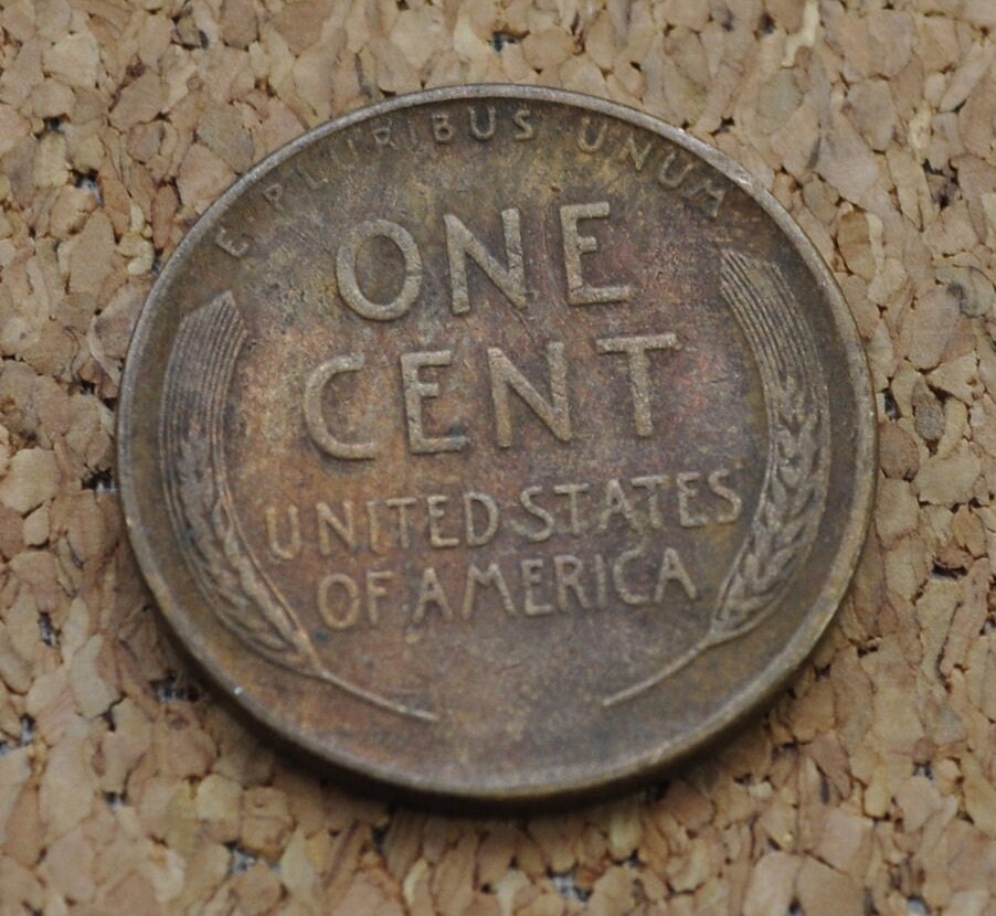 1938-S Wheat Penny - XF (Extremely Fine) Condition - San Francisco Mint - 1938 S Wheat Ear Cent 1938S Lincoln Penny - Good Date