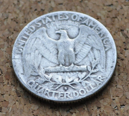 1940 S Washington Silver Quarter - 1940 Quarter - San Francisco Mint - 1940 S Quarter
