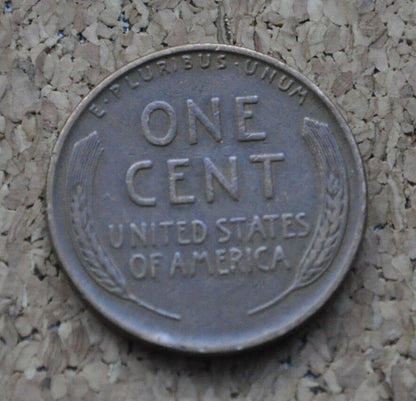 1951 S Wheat Penny - 1951 S Wheat Cent - 1951 San Francisco Mint Penny - 1951 S Penny - 1951 S Cent