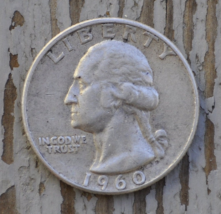 1960 D Washington Silver Quarter- XF/AU (Extremely Fine to About Uncirculated) Grade / Condition - Denver Mint - 1960 D Quarter 1960 D