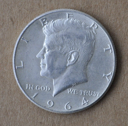 1964 Kennedy Silver Half Dollar - First Year of Issue - 1964 Half Dollar - 1964 Silver Kennedy