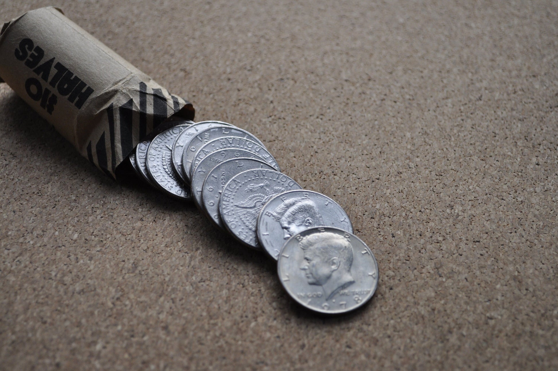 Full Roll of Kennedy Half Dollars - Mixed years and Mints - Half Dollar Coins - 1970's, 1980's, 1990's - Kennedys