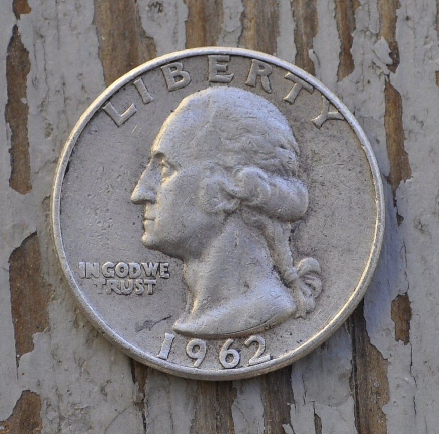 1962 D Washington Quarter - Silver - Great Condition - Denver Mint - 1962-D Quarter