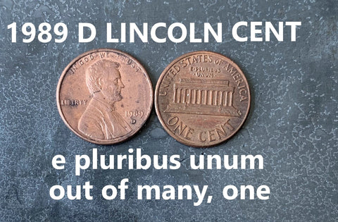 1989 D Lincoln Memorial Penny Cent - Fantastic Condition - 33rd Anniversary - Collectible Coin