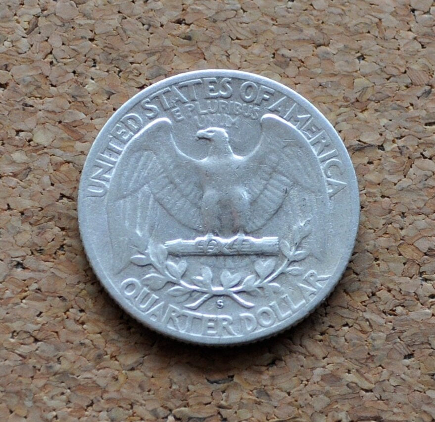 1947 S Washington Silver Quarter - VF-BU Grades - San Francisco Mint - 1947 S Washington - 1947 S Quarter 1947 Quarter 1947 Washington