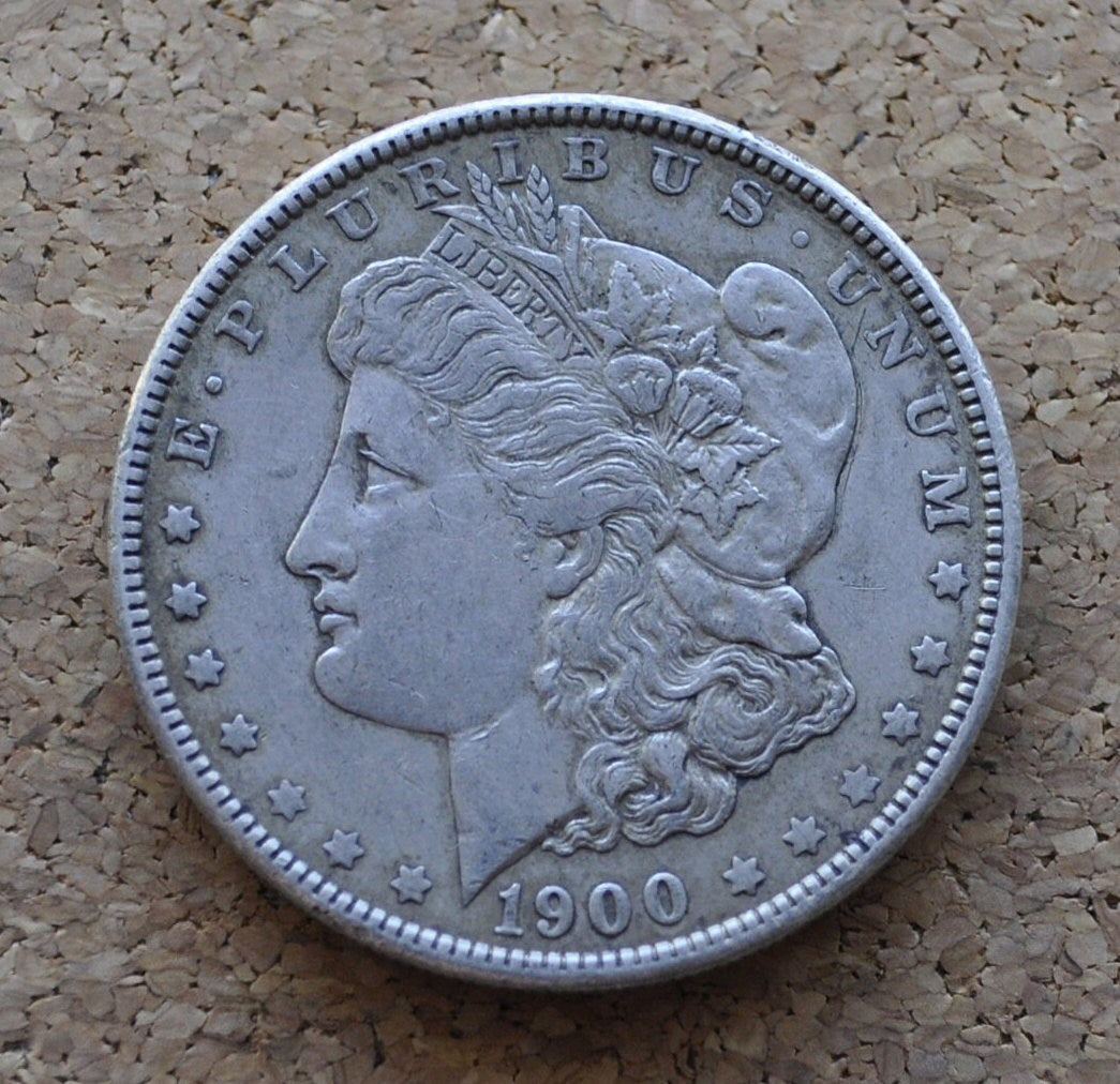1900 Morgan Silver Dollar - XF-BU (Extremely Fine to Uncirculated), Choose by Grade - Philadelphia Mint - 1900 P Morgan Dollar 1900 Silver