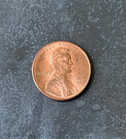 1988 D Lincoln Memorial Penny Cent - Fantastic Condition - 34th Anniversary - Collectible Coin