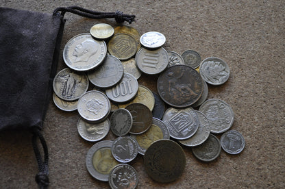 Bag of Worldwide Coins - Including Silver - Americas, Europe, Asia - US Coins and Many others - Buffalo Nickels, Indian Head Cents, Silver