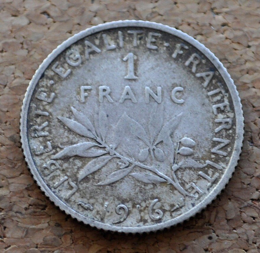 6108. 美品 1916年 フランス 1フラン 銀貨 6108. 美品 1916年 フランス 1フラン 銀貨 - メルカリ